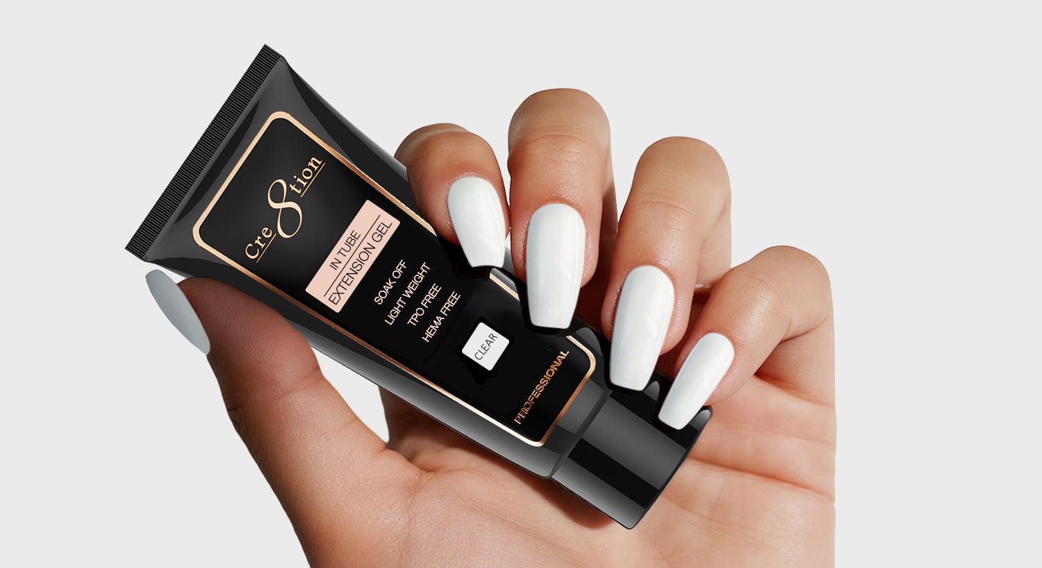 Cre8tion Poly Gel-Extension Gel In Tube 2oz - Clear – C8 Nail Supply