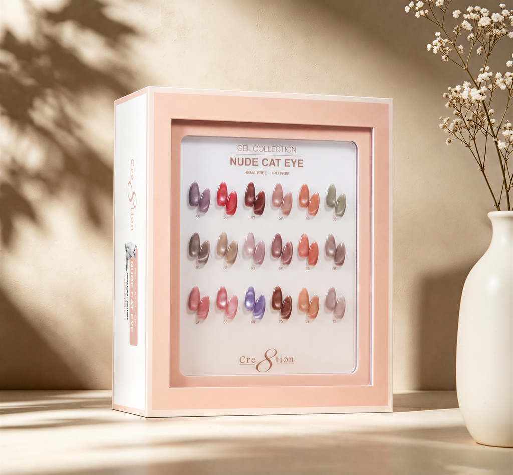 フェイスカラー CONSTELLATION DREAMS Cre8tion Cat Eye Gel Nude Kit - 18 Colors | C8 Nail Supply