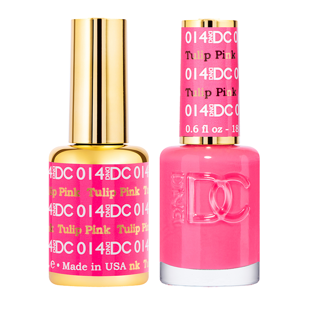 DND DC Matching Pair - 014 TULIP PINK | C8 Nail Supply