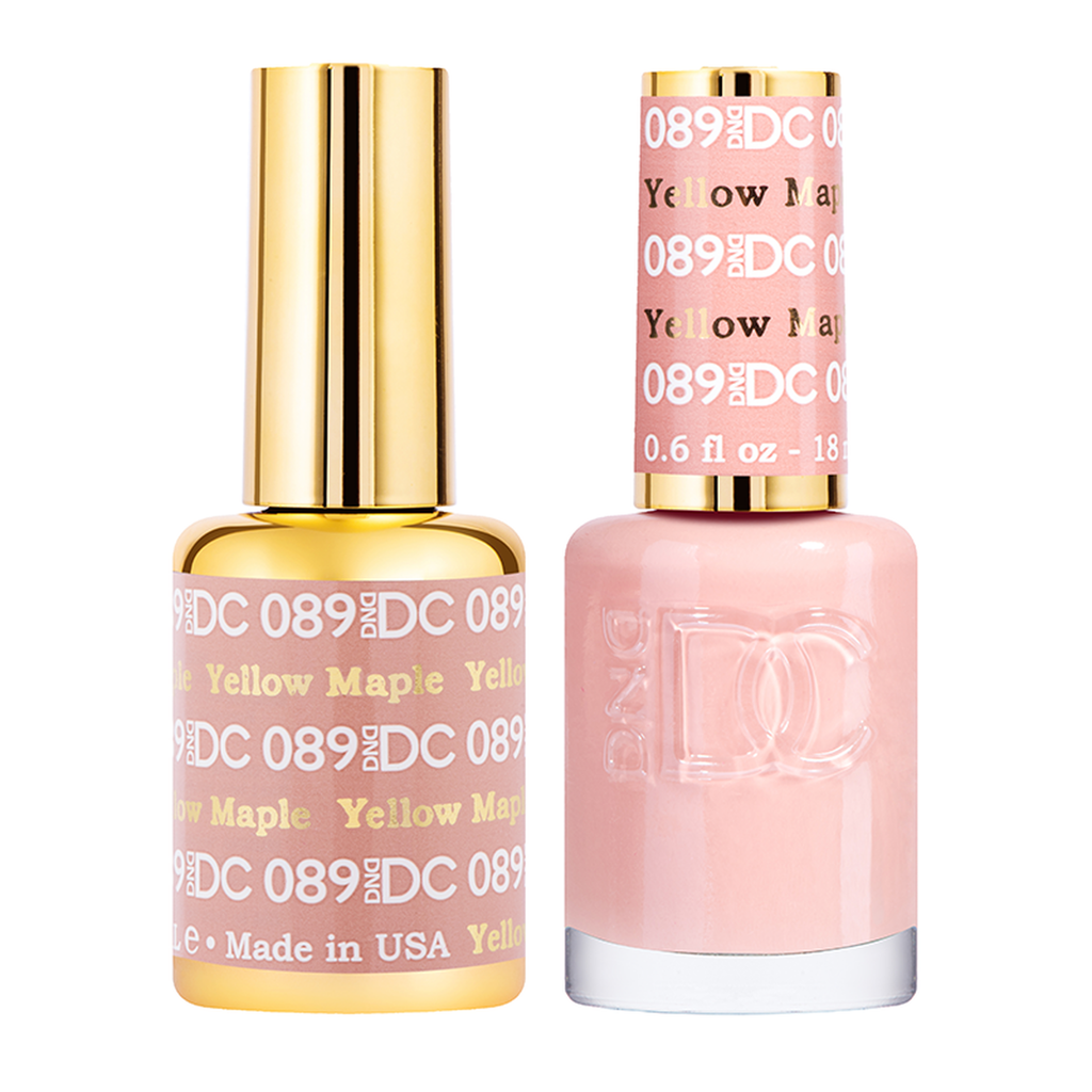 DND DC Matching Pair - 089 YELLOW MAPLE | C8 Nail Supply