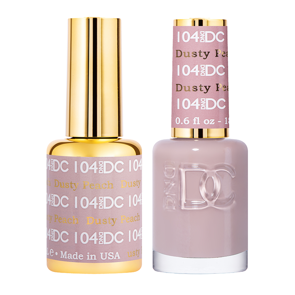 DND DC Matching Pair - 104 DUSTY PEACH | C8 Nail Supply