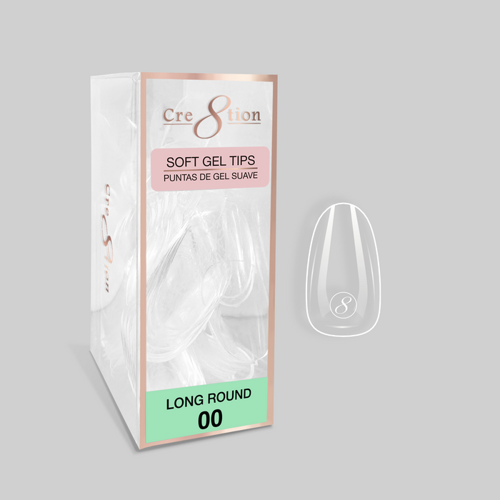 Cre8tion Soft Gel Tips - ROUND Refill