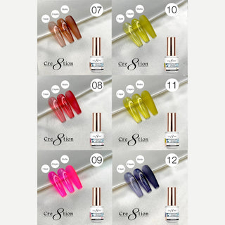 Cre8tion Jewel Collection Gel 0.5oz - Full Set 48 colors w/ 3 Top Diamond 0.5oz & 1 Color Book