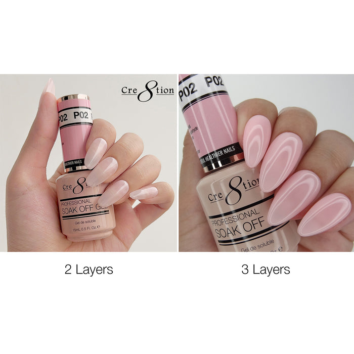 Cre8tion Gel - French Collection 0.5oz - P02 Sweet Pink