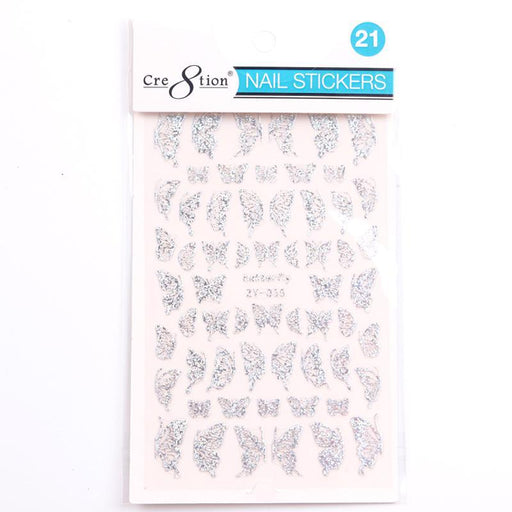 Cre8tion Nail Art Sticker Mariposa - Juego completo 42 Estilos