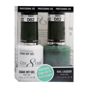 Cre8tion Soak Off Gel Matching Pair 0.5oz 082 FOREST