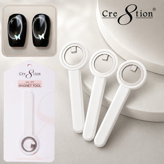Cre8tion Rotating Cat Eye Magnet with White Handle