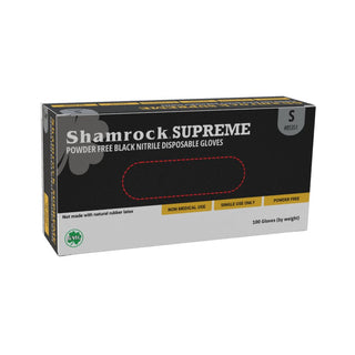 Shamrock Supreme Black Nitrile Gloves