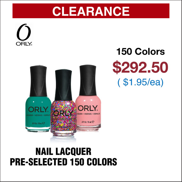 Orly Nail Lacquer - Pre-selected 150 Colors ( Grab Bag )
