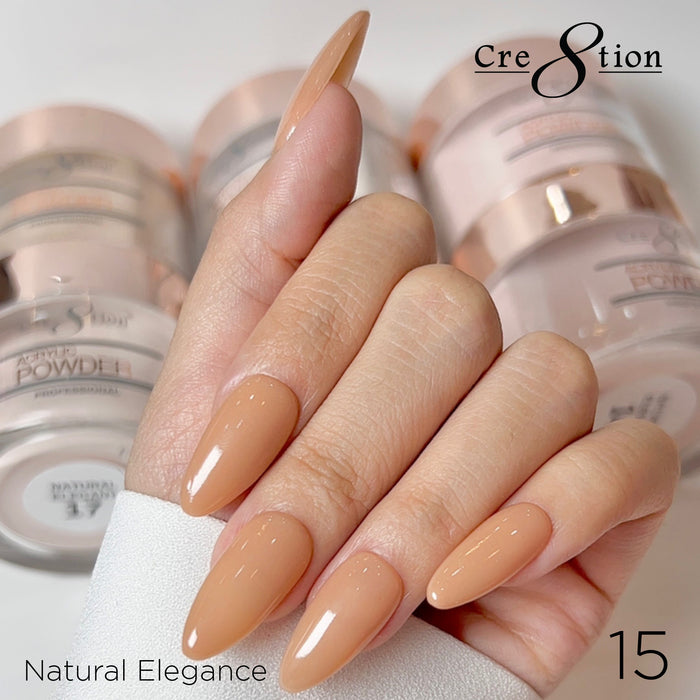 (Black Friday 2024 Deal) Cre8tion Natural Elegance Powder 16oz - Buy 1 Get 1 Cre8tion Signature Liquid 8oz Free