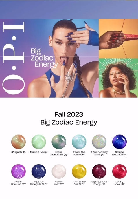 Laca de uñas OPI 0.5oz - Colección Big Zodiac Energy | Otoño 2023 - 12 piezas - SIN DISPLAY
