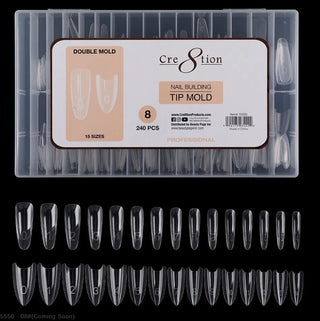 Cre8tion Nail Building Tip Mold 08 240pcs