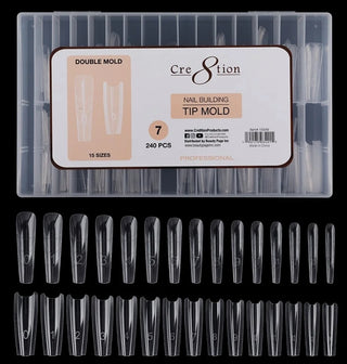 Cre8tion Nail Building Tip Mold 07 240pcs