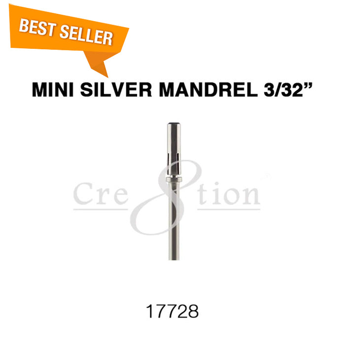 Cre8tion Mini Silver Mandrel 3/32