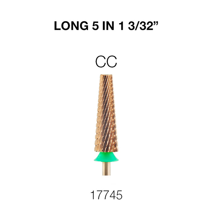 Cre8tion Nail Filing Bit Long 5 in 1 3/32"
