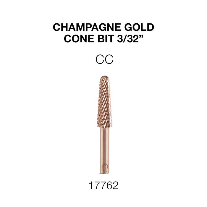 Cre8tion Champagne Gold Cone Bit 3/32"