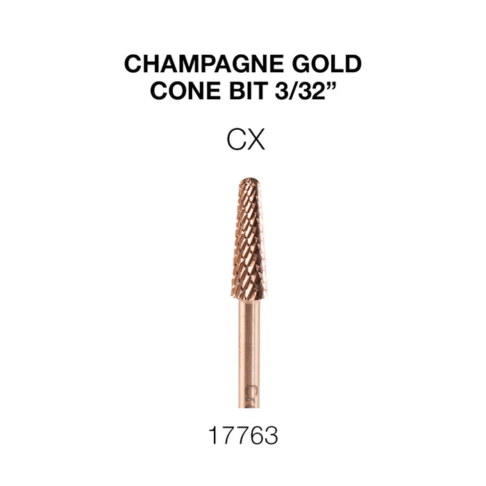 Cre8tion Champagne Gold Cone Bit 3/32"