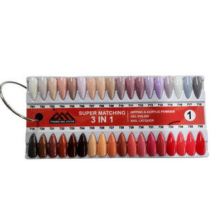 Pyramid Trio Matching - Luxury collection -  Color Chart 144 colors