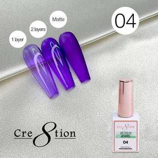 Cre8tion Soak Off Gel 0.5oz G04 - Jewel Collection — Cre8tion Nail Gel | C8 Nail Supply