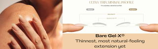 Apres Bare Gel X Promotional Banner - thinnest, most natural feeling extension nails