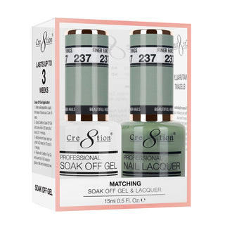 Cre8tion Soak Off Gel Matching Pair 0.5oz 237 FINER FANCY THINGS