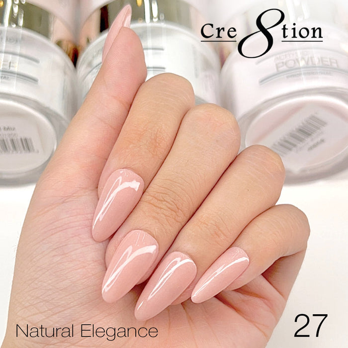 (Black Friday 2024 Deal) Cre8tion Natural Elegance Powder 16oz - Buy 1 Get 1 Cre8tion Signature Liquid 8oz Free