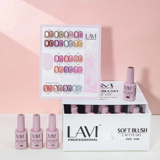 Lavi Cat Eye Gel Soft Blush Collection - 18 Colors w/ 1 Counter Display & 1 Magnet Tool