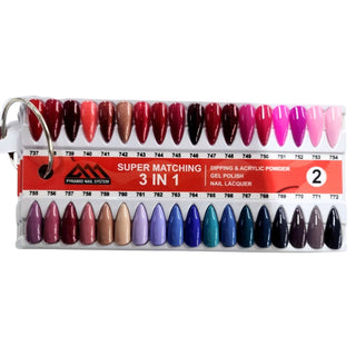 Pyramid Trio Matching - Luxury collection -  Color Chart 144 colors