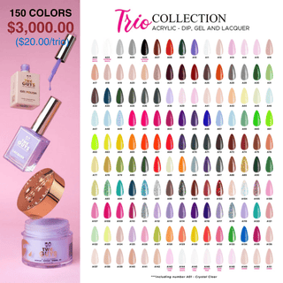 2Guys - Trio Matching Color - Full set 150 colors (A02 - A151) w/ 1 Color Book - C8 Nail Supply2Guys
