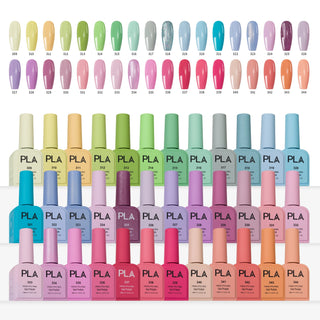 PLA Gel Polish 0.6oz - Fresh Picked Collection 36 Colors w/ 1 Color Chart