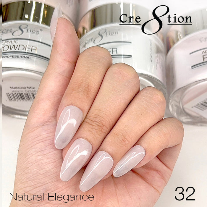 (Black Friday 2024 Deal) Cre8tion Natural Elegance Powder 16oz - Buy 1 Get 1 Cre8tion Signature Liquid 8oz Free