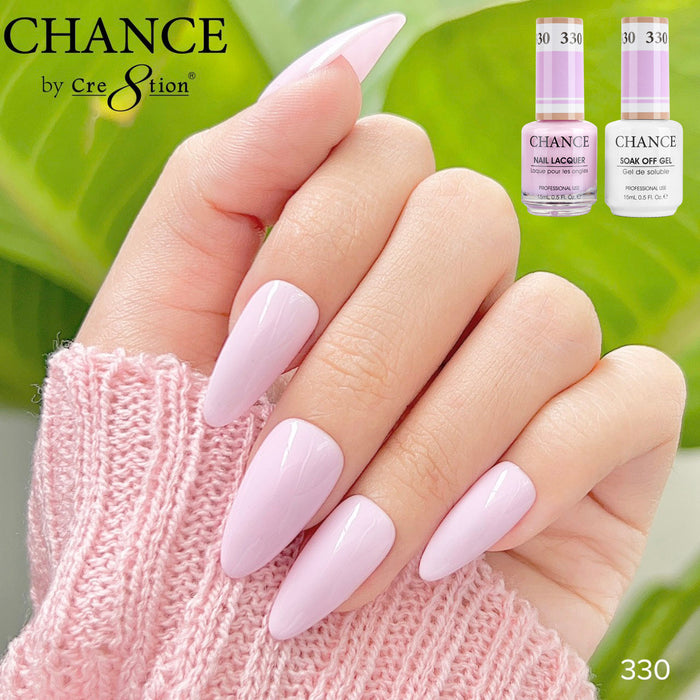 (Spring Deal) Chance Matching Color Gel & Nail Lacquer 0.5oz - 36 Colors #325 - #360 - Dance Into Spring Shades Collection w/ 2 set Color Chart & 6 Diamond Top 0.5oz Free