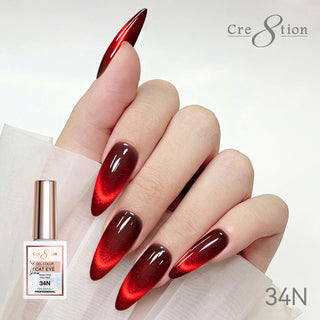 Cre8tion Cat Eye Soak Off Gel 0.5oz 34N