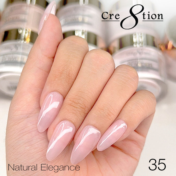 (Black Friday 2024 Deal) Cre8tion Natural Elegance Powder 16oz - Buy 1 Get 1 Cre8tion Signature Liquid 8oz Free