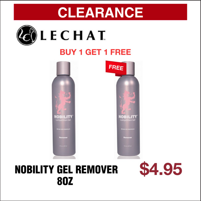 LeChat Nobility Soak Off Gel Remover - 8oz - Buy 1 Get 1 Free