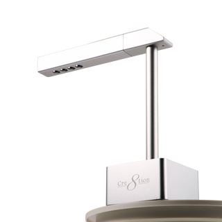 Cre8tion Portable Rechargeable 2in1 Desk Lamp - Silver 15W