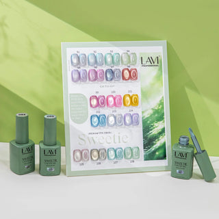 Lavi Cat Eye Gel Sweetie Collection - 18 Colors w/ 1 Counter Display & 1 Magnet Tool