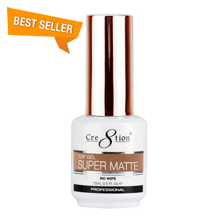 (BOGO) Cre8tion Super Matte Top Coat No Wipe 0.5oz - Add 1, Get 1 Free