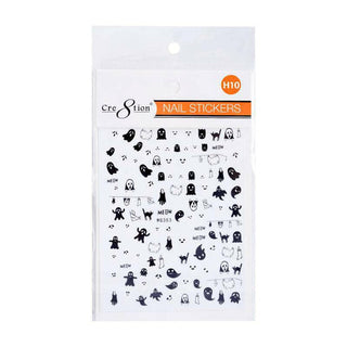 Cre8tion Nail Art Sticker Halloween - Juego completo de 14 estilos