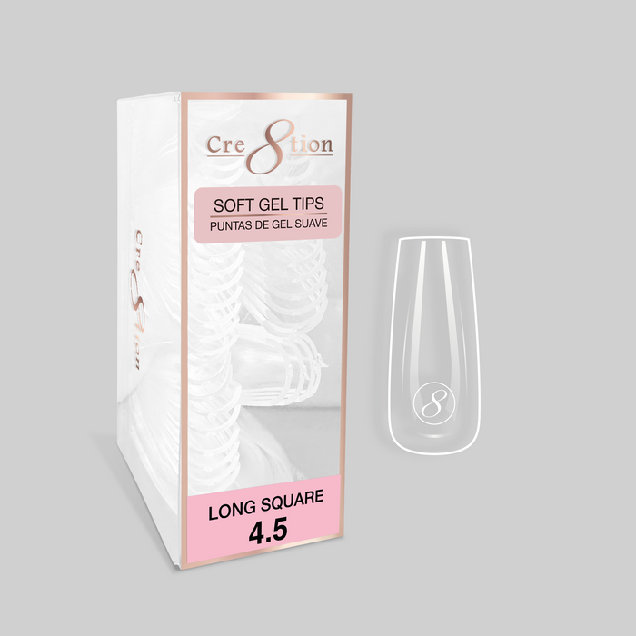 Cre8tion Soft Gel Tips - SQUARE Refill