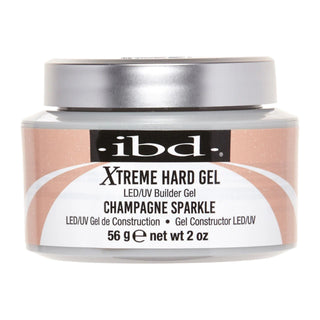 IBD Xtreme Hard Gel LED/UV Builder Gel - Champagne Sparkle 2oz