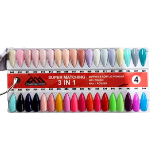 Pyramid Trio Matching - Luxury collection -  Color Chart 144 colors