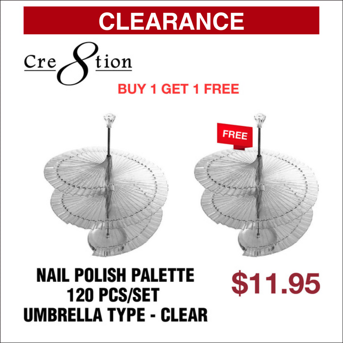 Cre8tion Nail Polish Palette 120 pcs/set Umbrella type - Buy 1 Get 1 Free