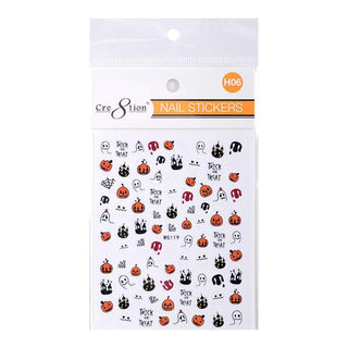 Cre8tion Nail Art Sticker Halloween - Juego completo de 14 estilos