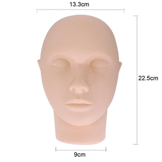 Silicone Practice Head for Eyelash Makeup Face Painting Training — Misc Nail Product | C8 Nail Supply