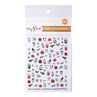 Cre8tion Nail Art Sticker Halloween - Juego completo de 14 estilos