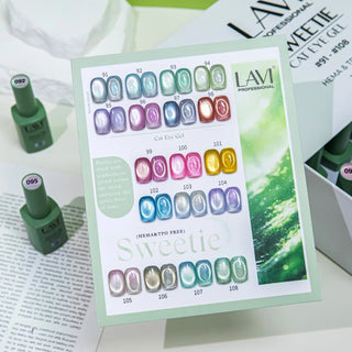 Lavi Cat Eye Gel Sweetie Collection - 18 Colors w/ 1 Counter Display & 1 Magnet Tool