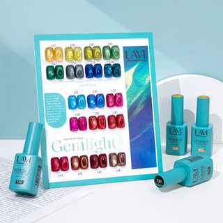 Lavi Cat Eye Gel Gemlight Collection - 18 Colors w/ 1 Counter Display & 1 Magnet Tool