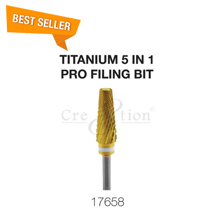 Cre8tion Titanium 5 en 1 - Broca de limado profesional