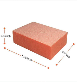 Cre8tion Buffer 2-Way Mini 1/3 Orange Foam, White Grit 80/100